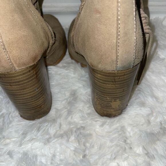 Zara green fringe mid half boots - Picture 4 of 10